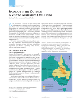 A Visit to Australia's Opal Fields