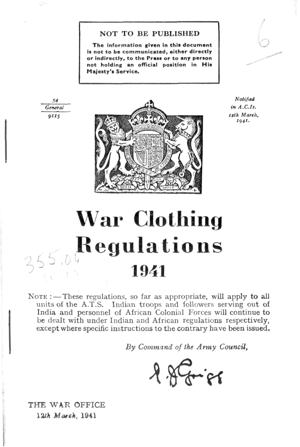 Regulations 191!