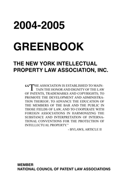 Greenbook 2004-05 .Indd