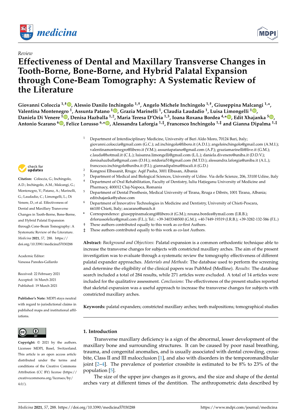 Effectiveness of Dental and Maxillary Transverse Changes in Tooth-Borne, Bone-Borne, and Hybrid Palatal Expansion Through Cone-B