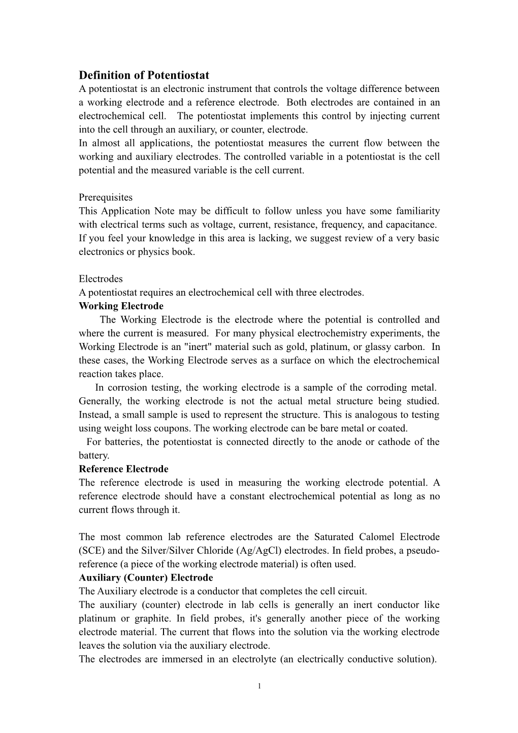 Reference Electrode Effects on Potentiostat Performance