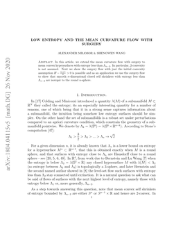 Arxiv:1804.04115V5 [Math.DG] 26 Nov 2020