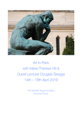 Art in Paris with Marie-Thérèse Hill & Guest Lecturer Douglas