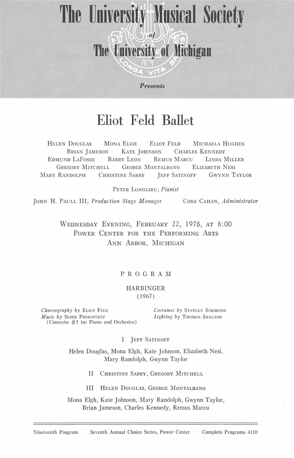 Eliot Feld Ballet