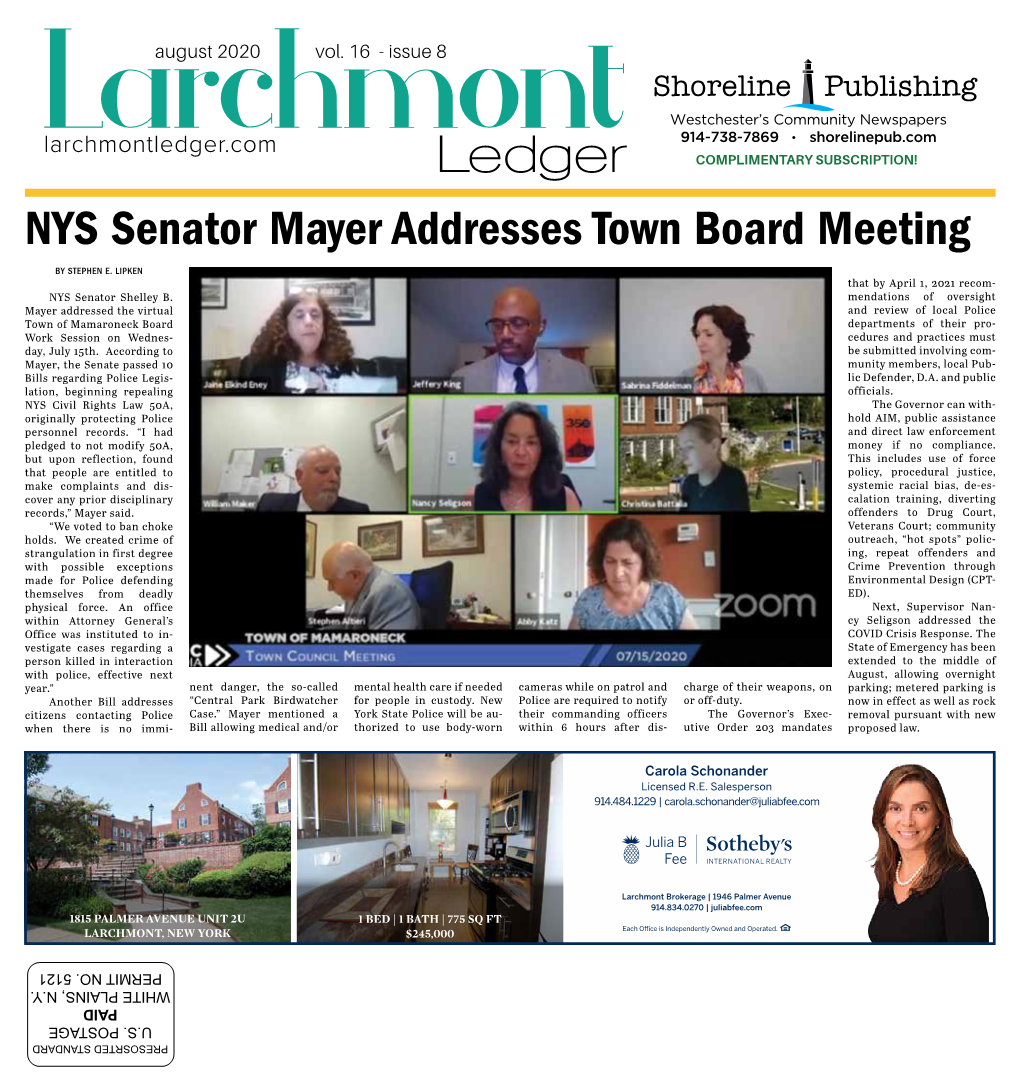 The Guide Is Mailed in the Harrison Herald, Larchmont Ledger, New Rochelle Review, the Pelham Post and the Bronxville Bulletin