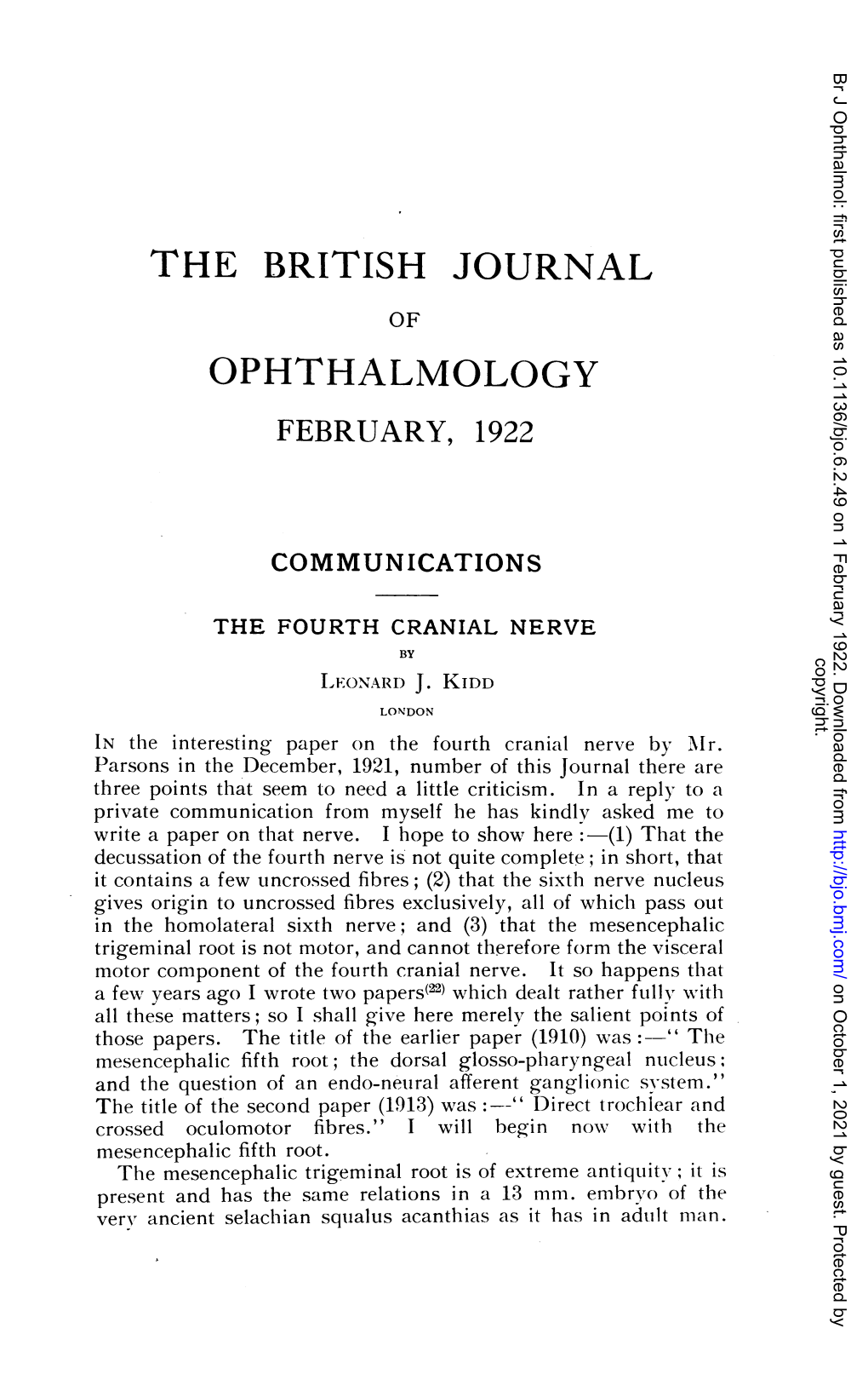 The Fourth Cranial Nerve