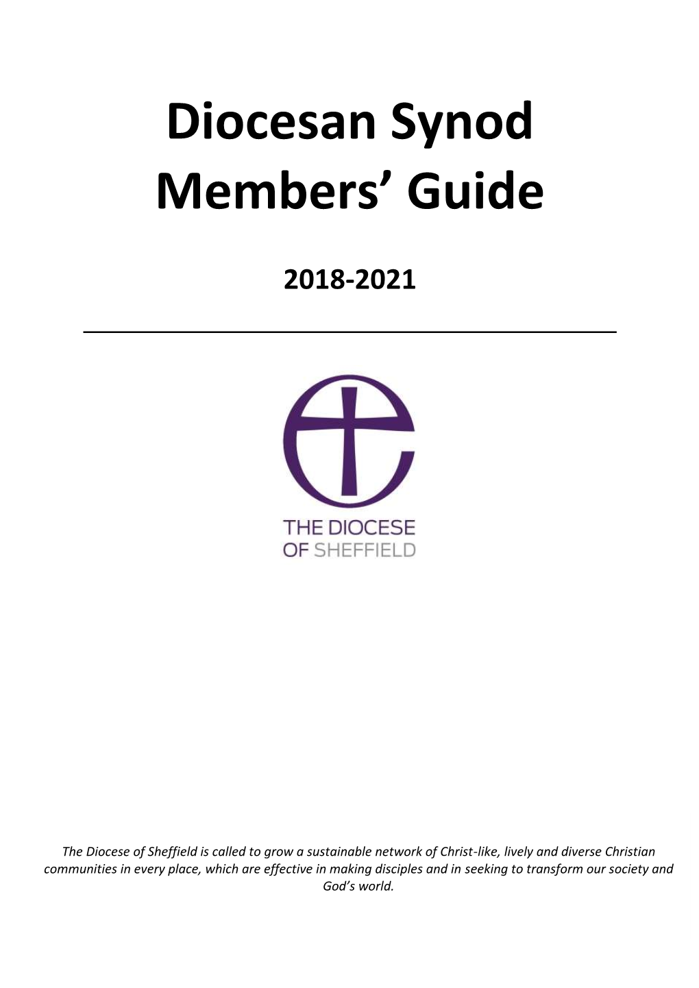 Diocesan Synod Members' Guide