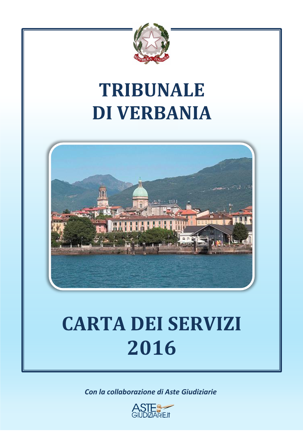 Carta Dei Servizi 2016