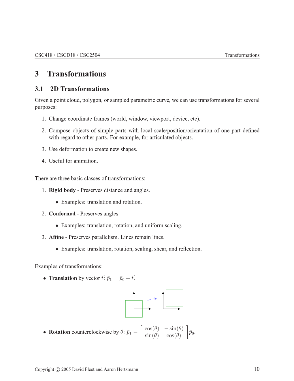 3 Transformations