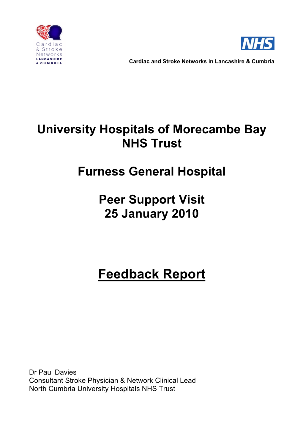University Hospitals of Morecambe Bay NHS Trust Furness General
