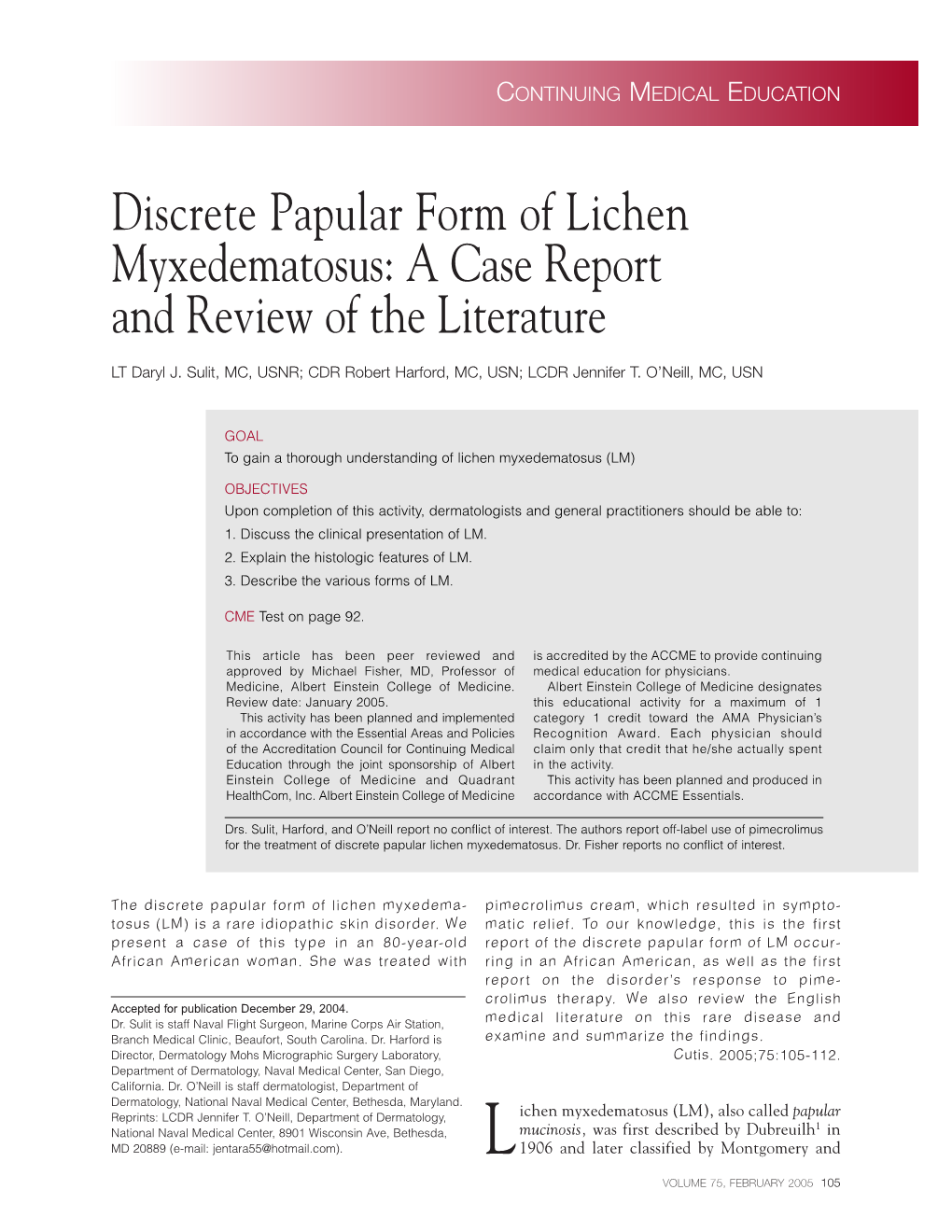 Discrete Papular Form of Lichen Myxedematosus: a Case Report and Review of the Literature