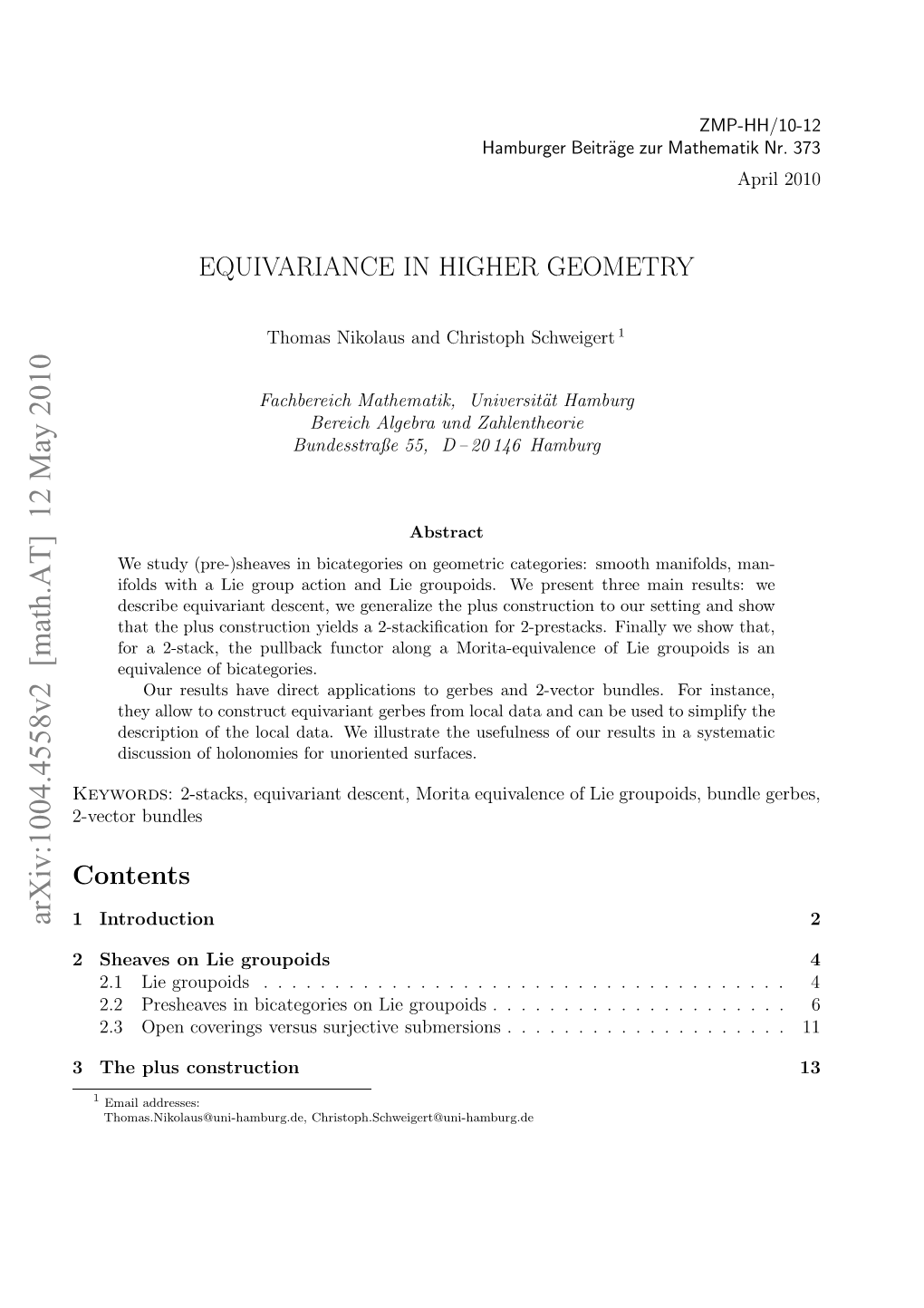 Equivariance in Higher Geometry