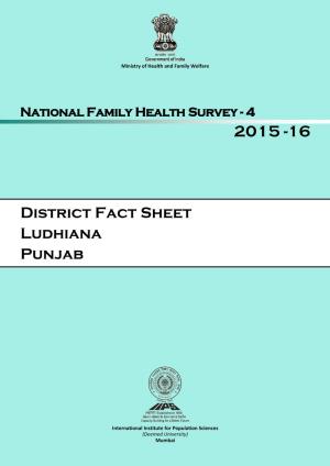 District Fact Sheet Ludhiana Punjab