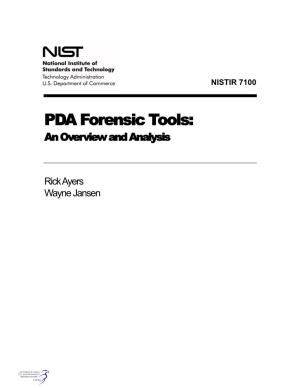 PDA Forensic Tools: an Overview and Analysis