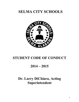 Student Code of Conduct 2015