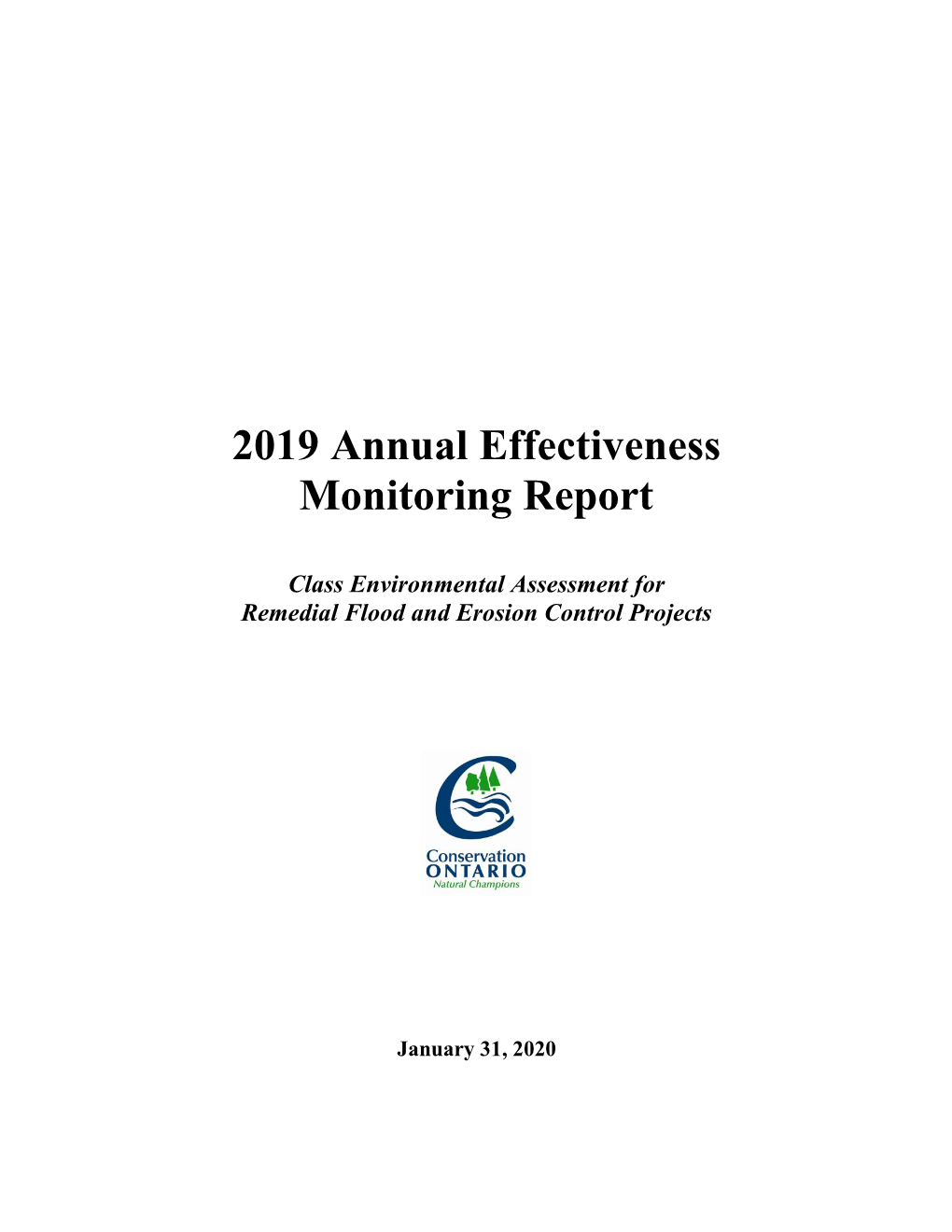 2019 Annual Effectiveness Monitoring Report