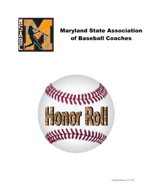 Maryland State Association of Baseball Coaches