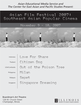 Southeast Asian Popular Cinema