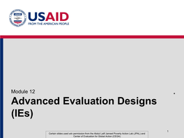 Module 9 Introduction to Impact Evaluation