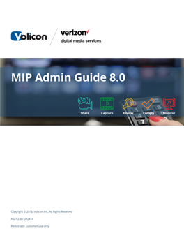 MIP Admin Guide 8.0