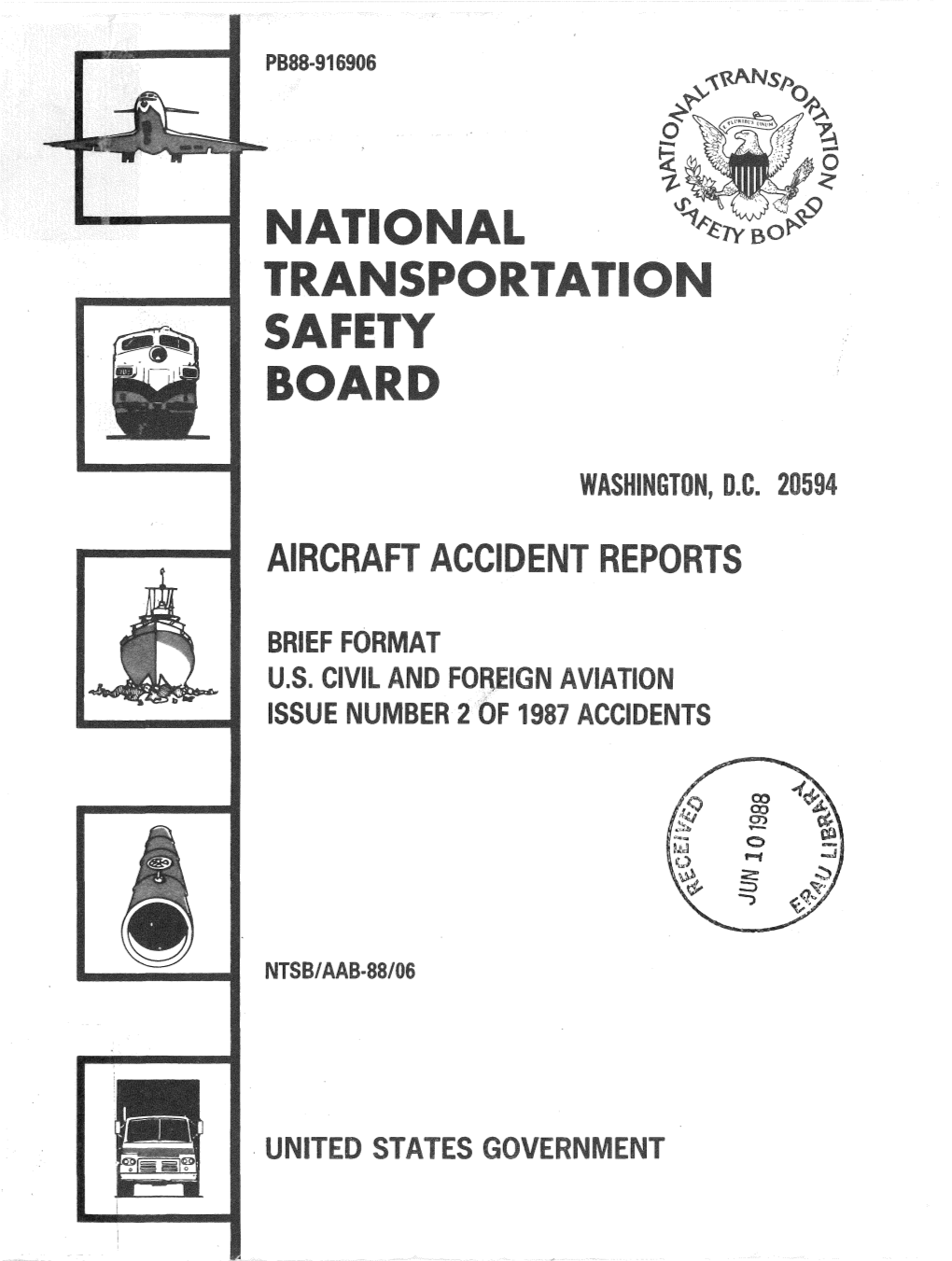 Ntsb/Aab-88/06 Pb88-916906