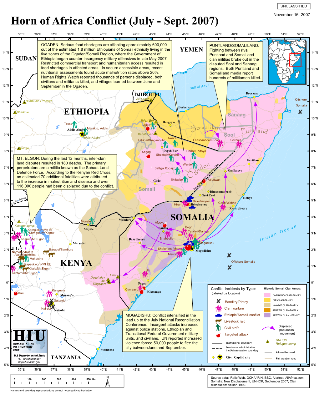 Horn of Africa Conflict (July - Sept