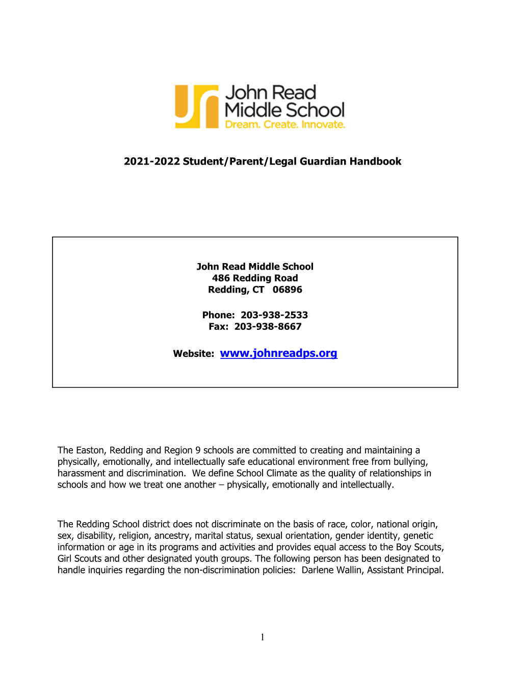 Student Handbook 2021-2022 FINAL 8-18-21