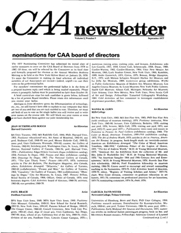 September 1977 CAA Newsletter