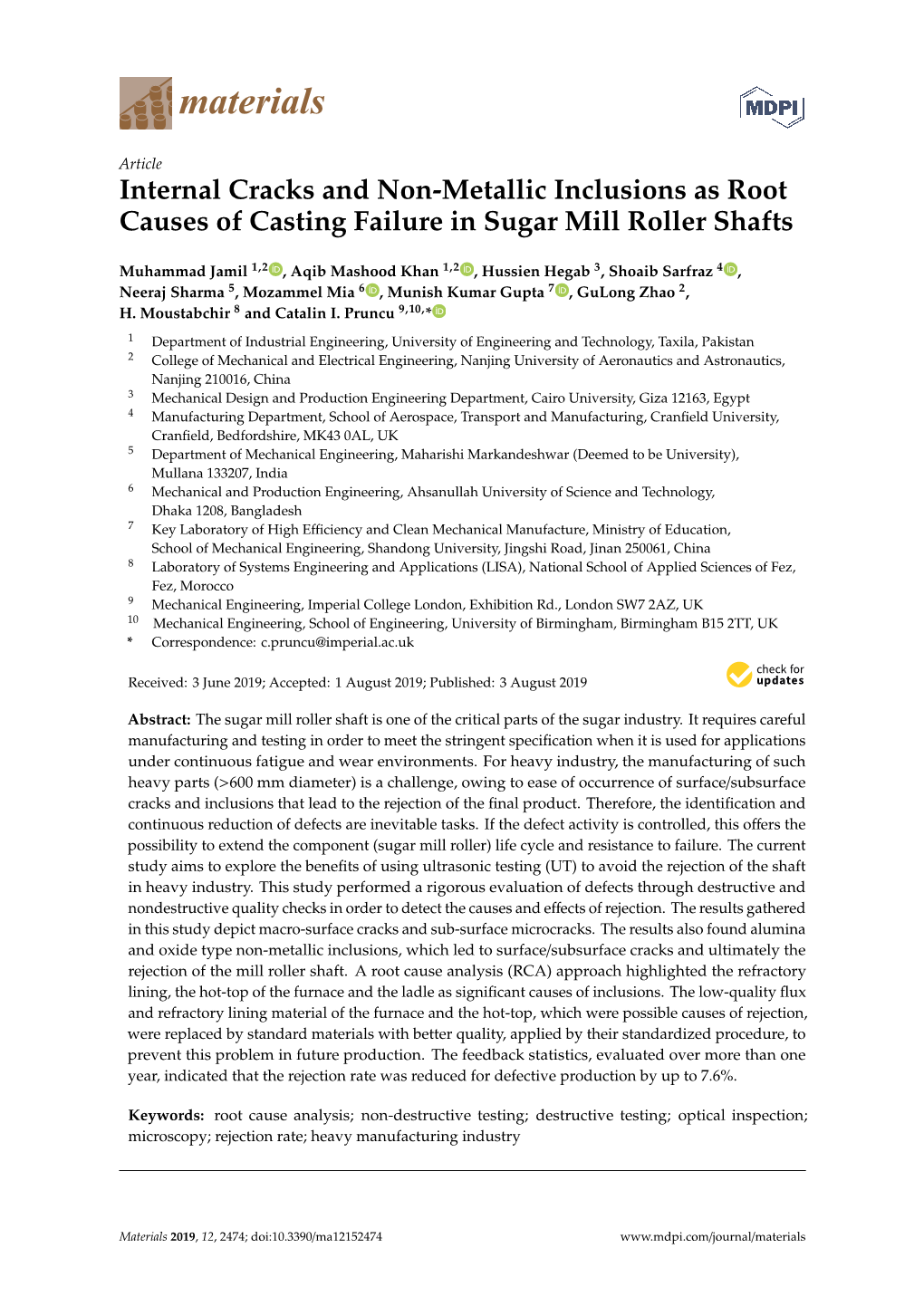 internal-cracks-and-non-metallic-inclusions-as-root-causes-of-casting