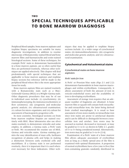 Special Techniques Applicable to Bone Marrow Diagnosis