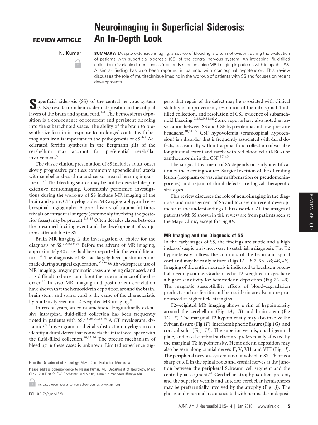 Neuroimaging in Superficial Siderosis: an In-Depth Look