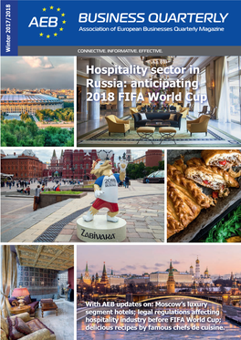 Hospitality Sector in Russia: Anticipating 2018 FIFA World Cup