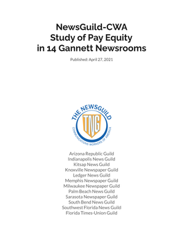 Pay Equity Study of 14 Gannett Newsrooms