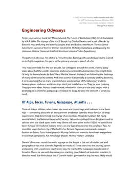Engineering Odysseys