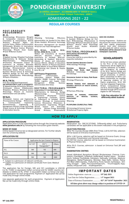 Admission Notification