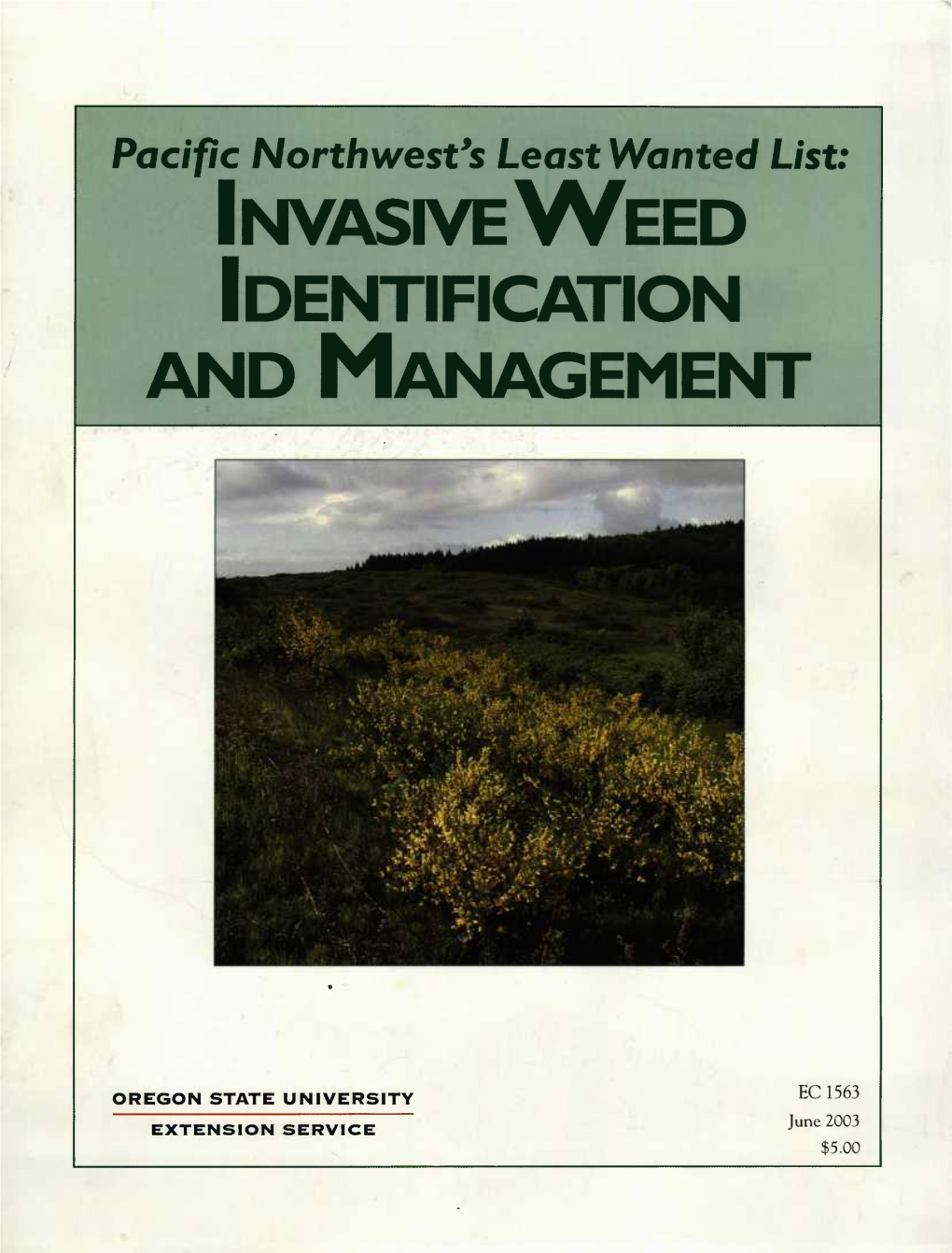 Invasive Weed Identification and Management