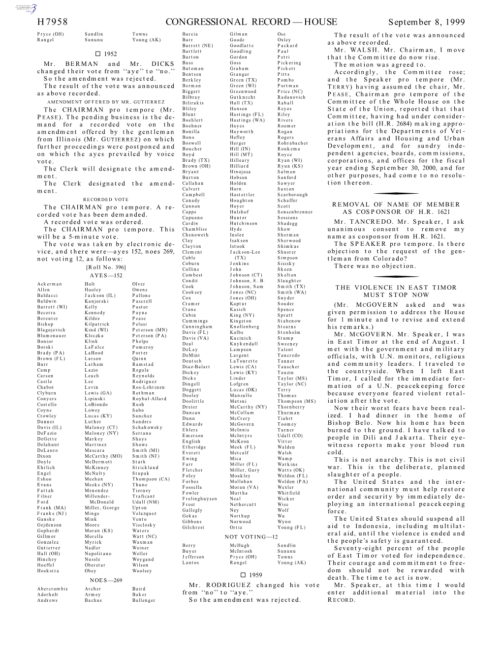 Congressional Record—House H7958