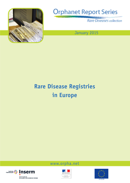 Rare Disease Registries in Europe