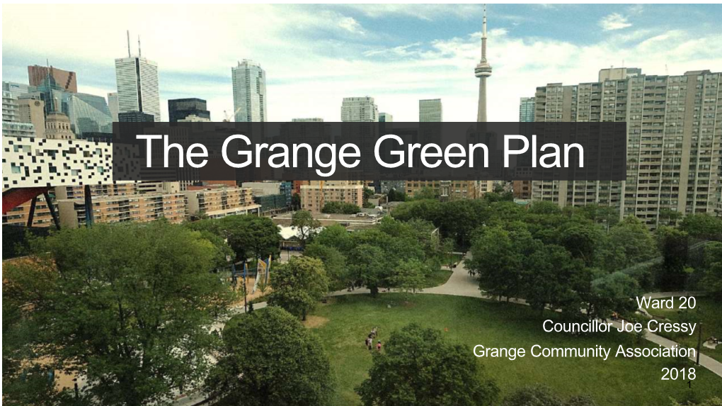 The Grange Green Plan