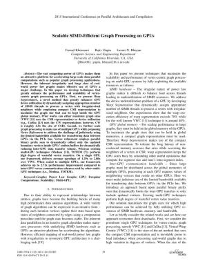 Scalable SIMD-Efficient Graph Processing on Gpus
