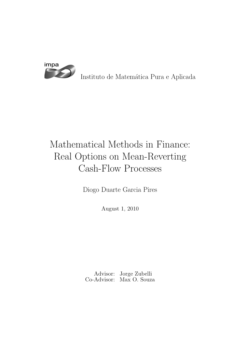 Real Options on Mean-Reverting Cash-Flow Processes