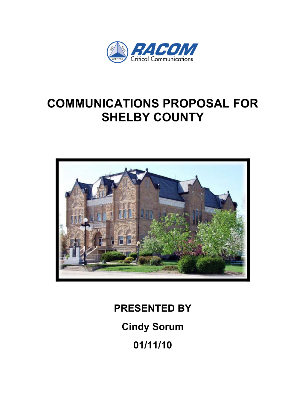 Communications Proposal for Shelby County