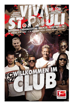16. Spieltag: FC St. Pauli – 1. FC Nürnberg Anstoss: Sonntag 29.11.2015, 13:30