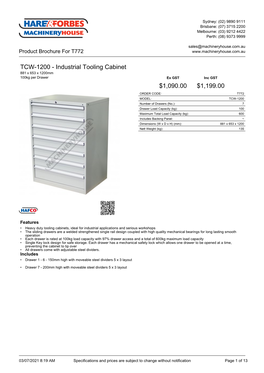 Product Brochure for T772