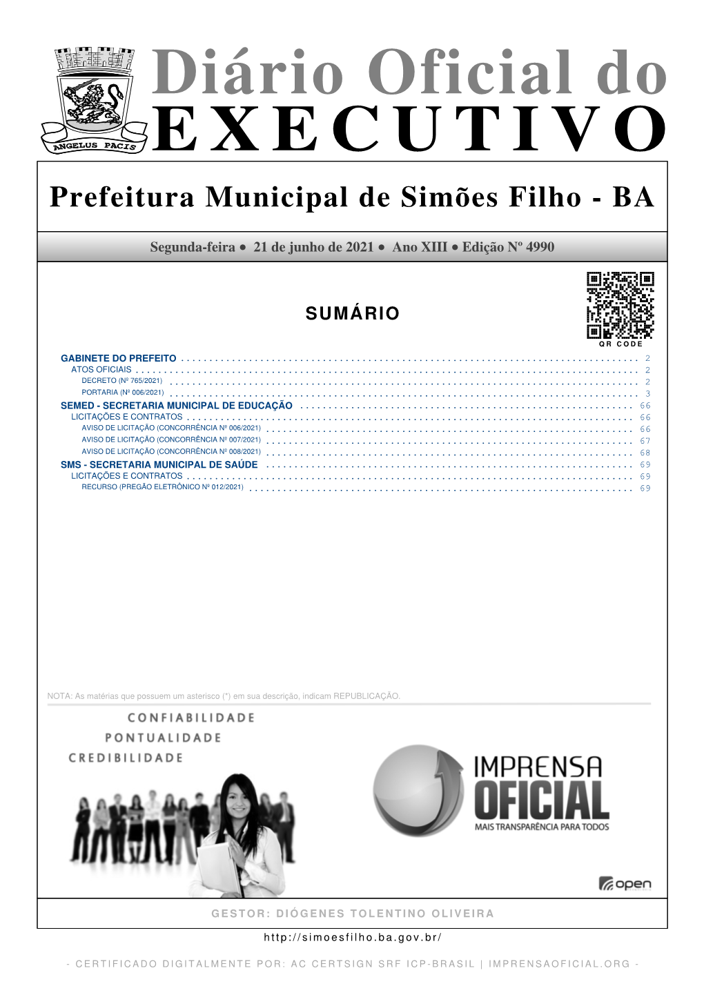 Prefeitura Municipal De Simões Filho - BA