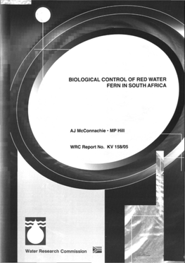 Biological Control of Red Water Fern in South Africa