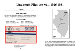Lindbergh Flies the Mail: 1926-1931
