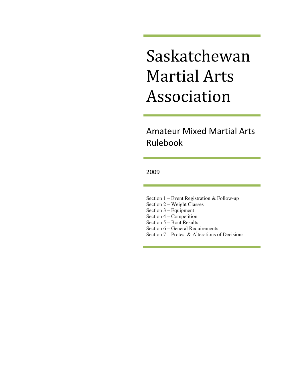 Saskatchewan Martial Arts Association