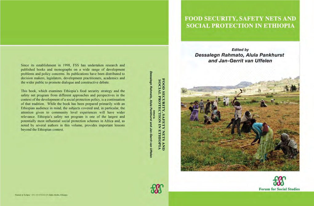 Food Security, Safety Nets and Social Protection in Ethiopia