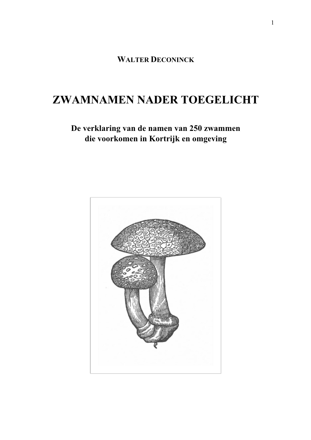 Zwamnamen Nader Toegelicht (Pdf)